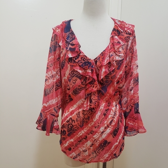 3for$20 cute see through blouse - Picture 1 of 6